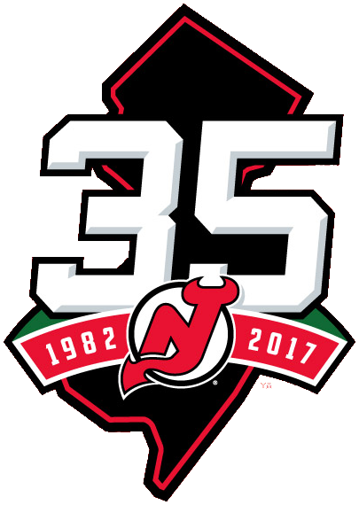 New Jersey Devils 2018 Anniversary Logo fabric transfer